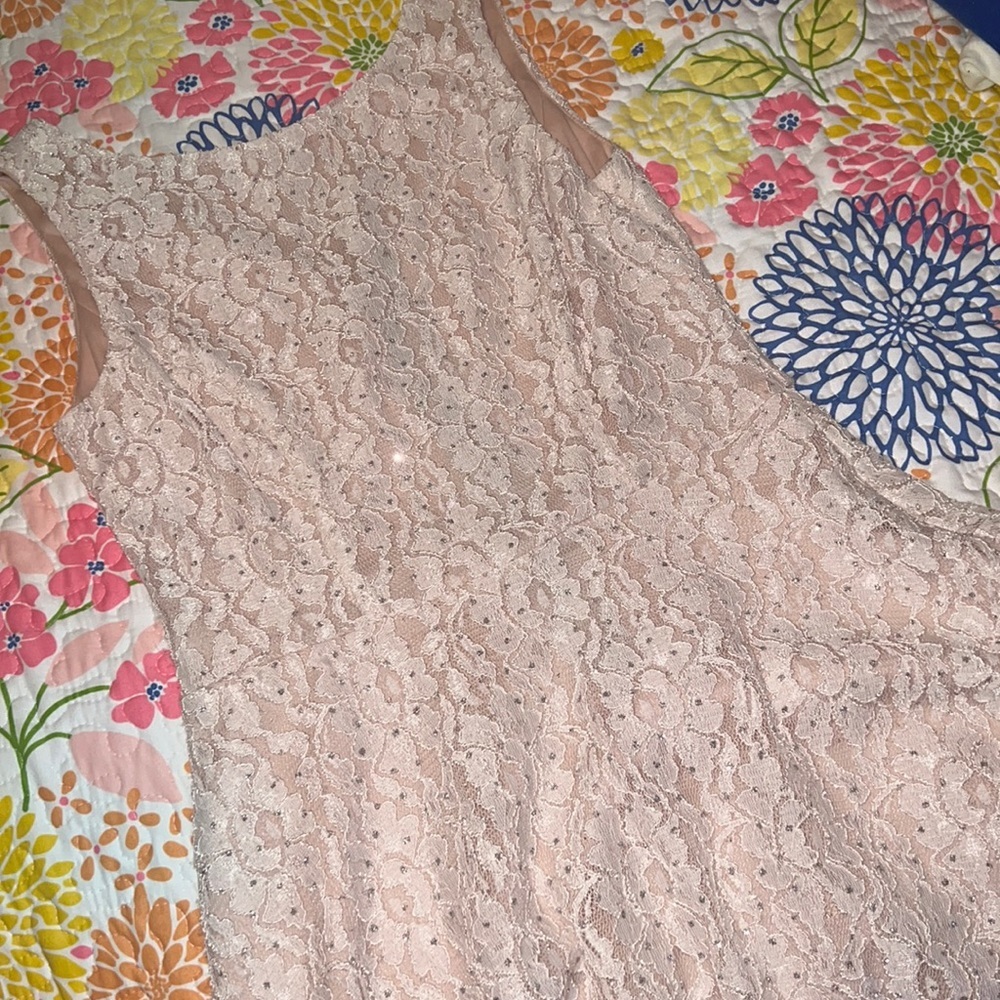 LIGHT PINK SKATER SPARKLE SIZE 5 DRESS - Picture 1 of 5